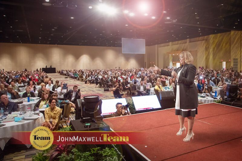 Dr. Sheila on stage